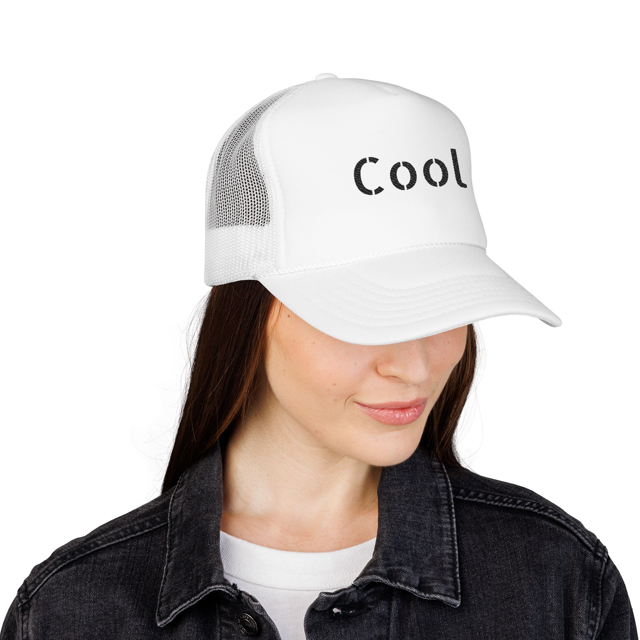 Cool Embroidered Foam Trucker Hat - Image 4