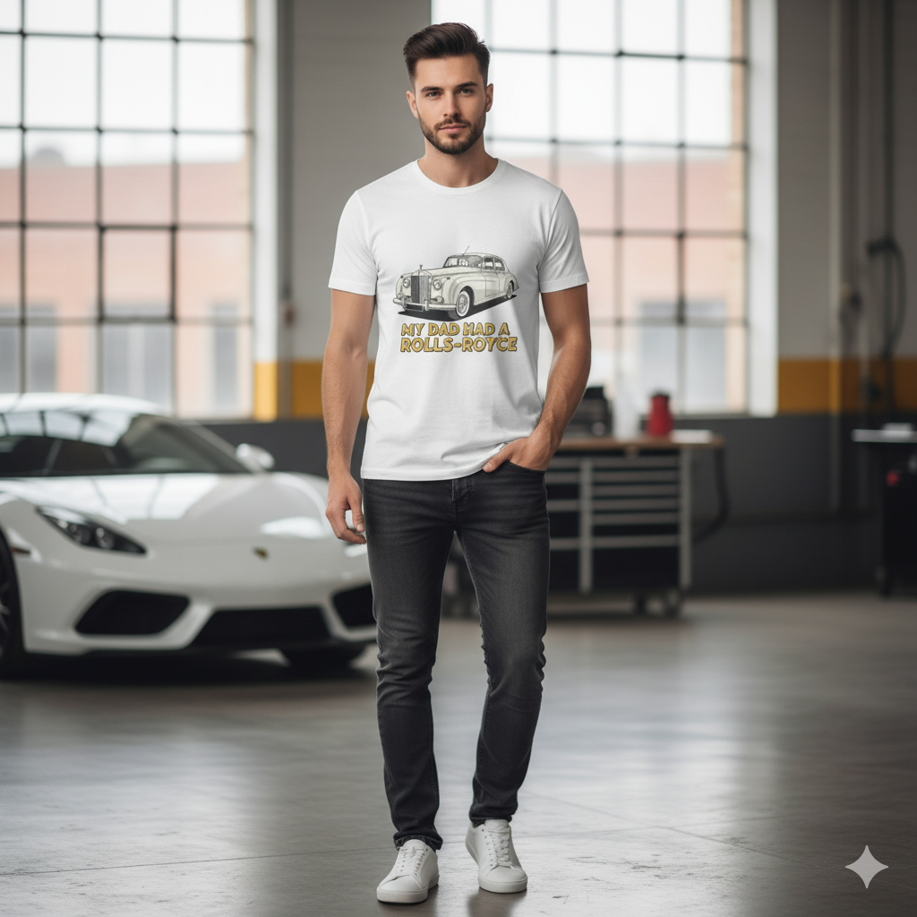 *My Dad Had a Rolls-Royce* Tee - Image 6